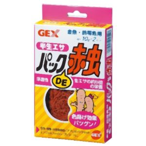 ジェックス GEX ジェックス パックDE赤虫 (半生エサ) 20g