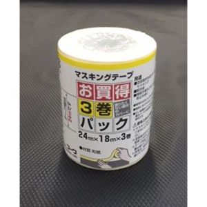 インダストリーコーワ インダストリーコーワ ＃11782 マスキング3巻パック 24mm