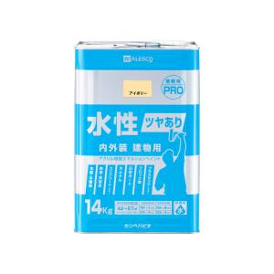カンペハピオ KANSAI カンペハピオ 水性ツヤあり建物用PRO アイボリー 14kg