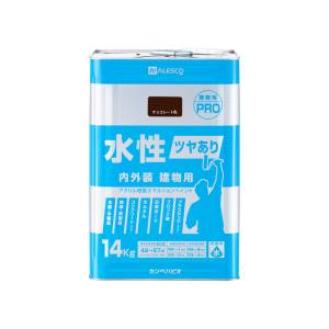 カンペハピオ KANSAI カンペハピオ 水性ツヤあり建物用PRO チョコレート 14kg