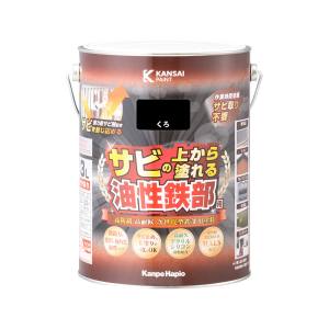 カンペハピオ KANSAI カンペハピオ 油性鉄部用S 黒 3L