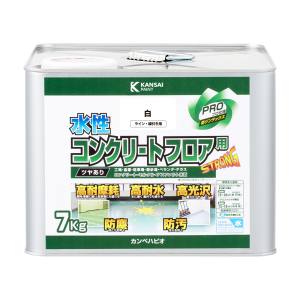 カンペハピオ KANSAI カンペハピオ 水性コンクリートフロア用 ライン線引き 白 7kg
