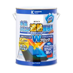 カンペハピオ KANSAI カンペハピオ 水性シリコン遮熱屋根用 ホワイト 3L