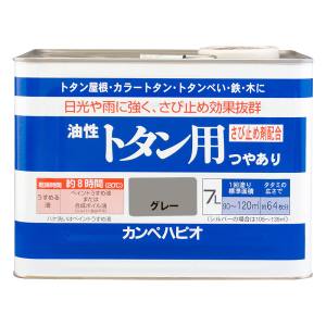 カンペハピオ KANSAI カンペハピオ 油性トタン用 グレー 7L