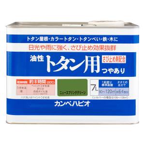 カンペハピオ KANSAI カンペハピオ 油性トタン用 ニュースプリンググリーン 7L
