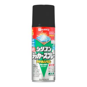 カンペハピオ KANSAI カンペハピオ 587644092420 油性シリコンラッカースプレー つやけしブラック 420ml
