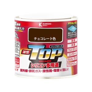 カンペハピオ KANSAI カンペハピオ 油性トップガード チョコレート色 0.2L