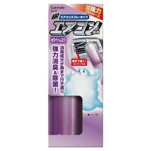 カーメイト CARMATE カーメイト D257 超強力エアコンスプレー消臭 銀 ホワイトムスク CARMATE