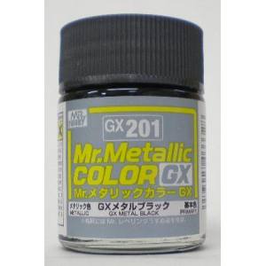 GSIクレオス ミスターホビー GX201 Mr.メタリックカラーGX GXメタルブラック 18ml GSI クレオス