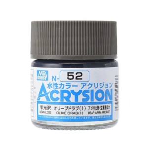 GSIクレオス ミスターホビー N52 新水性カラー アクリジョンカラー オリーブドラブ 1 GSI クレオス