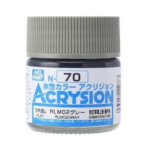 GSIクレオス ミスターホビー N70 新水性カラー アクリジョンカラー RLM02 グレー GSI クレオス