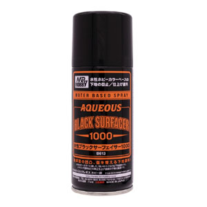 GSIクレオス ミスターホビー B613 水性ブラックサーフェイサー 1000 スプレー 170ml ミスターホビー クレオス GSI クレオス