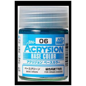 GSIクレオス ミスターホビー BN06 アクリジョンベースカラー ベースグリーン 18ml GSI クレオス