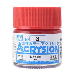 GSIクレオス ミスターホビー N003 新水性カラー アクリジョンカラー レッド 赤 GSI クレオス