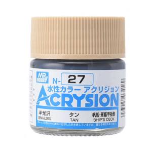GSIクレオス ミスターホビー N027 新水性カラー アクリジョンカラー タン GSI クレオス