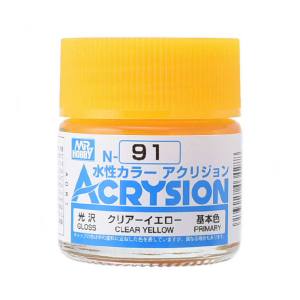 GSIクレオス ミスターホビー N091 新水性カラー アクリジョンカラー クリアーイエロー GSI クレオス