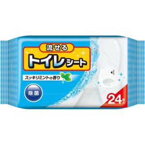 コットンラボ 流せるトイレシート すっきりミントの香り 24枚 コットンラボ