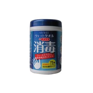 三昭紙業 三昭紙業 マイウェット消毒プラスボトルタイプ75枚