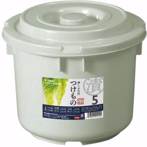 新輝合成 トンボ TONBO トンボ つけもの 容器 5型 フタ付 グレー TONBO 新輝合成