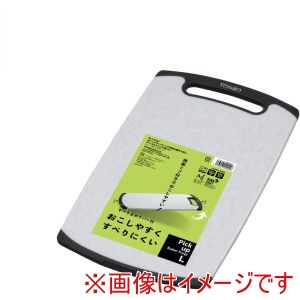 トンボ TONBO トンボ おこしやすいラバー付耐熱抗菌まな板 L