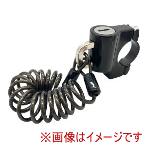 サギサカ SAGISAKA サギサカ ヘルメットロック コイルケーブル付 ブラック 52961