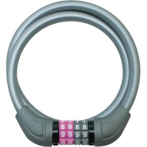 ジェイアンドシー J&C ジェイアンドシー 可変ダイヤルワイヤーロック 60cm グレー 70202