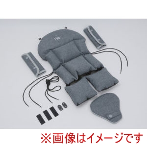 サギサカ サギサカ Fino チャイルドシートクッション グレー 前後兼用 72391