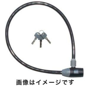 ジェイ＆シー J&C JC ワイヤー錠ディンプルキー 60cm BK 74101