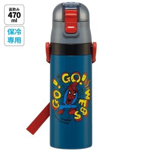 スケーター SKATER スケーター スパイダーコミック 超軽量ダイレクトステンレスボトル 470ml SDC4