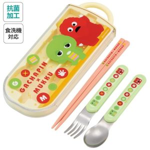 スケーター SKATER スケーター ガチャピン＆ムック 抗菌 食洗機対応 スライド式 トリオセット TACC2AG