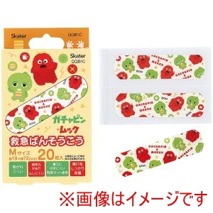 スケーター SKATER スケーター ガチャピンムック 救急 バンソウコウ 20枚入 QQB1C