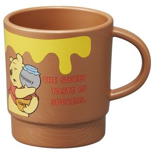 スケーター スケーター くまプー ファニーフェイス 木目スタッキングコップ340ml KP1WB