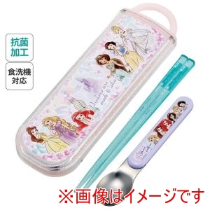 スケーター SKATER スケーター プリンセス25 抗菌食洗機対応箸スプーンコンビセット CCA1AG