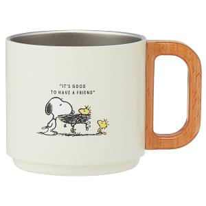 スケーター SKATER スケーター SNOOPY バッジ スタッキング ステンレス マグ 350ml SSTMG3S