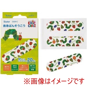スケーター SKATER スケーター はらぺこあおむし 救急 絆創膏 20枚入 QQB1C