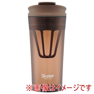 スケーター SKATER スケーター アンバーブラウン シェイカー付き タンブラー 420ml PTBFS4