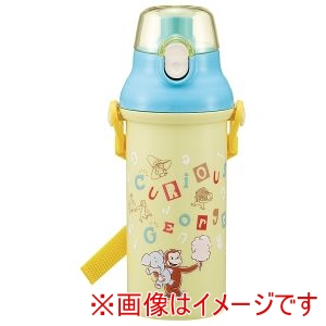 スケーター SKATER スケーター おさるのジョージ アルファベッド 直飲 プラ ワンタッチ ボトル 480ml PSB5SAN