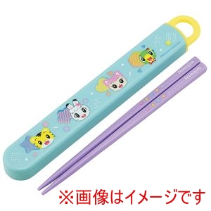 スケーター SKATER スケーター しまじろう POP スライド 箸 箸箱セット 16.5cm ABS2AM