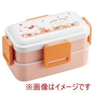スケーター SKATER スケーター キティ パステル水彩花柄 2段 ふわっと 弁当箱 600ml PFLW4