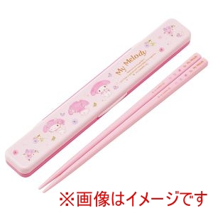 スケーター SKATER スケーター マイメロディ パステル水彩花柄 音の鳴らない 箸 箸箱セット 18cm ABC3