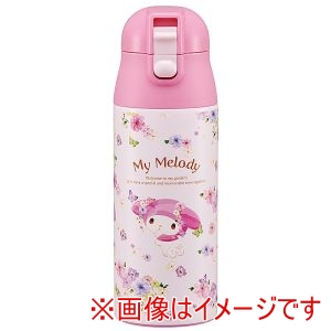 スケーター SKATER スケーター マイメロディ パステル水彩花柄 超軽量 ワンプッシュ ステンレス マグ 360ml SDPC4
