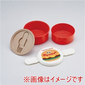 スケーター SKATER スケーター バーガーコンクス HELLO 丸型 ランチボックス 2段 500ml ONWR1