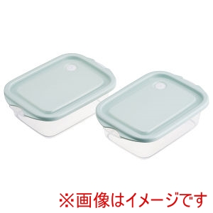 スケーター SKATER スケーター シールボックス M 2P 500ml スモーキーグリーン FCN2W