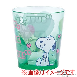 スケーター SKATER スケーター スヌーピー アクリル コップ 280ml クリアグリーン KSA4J