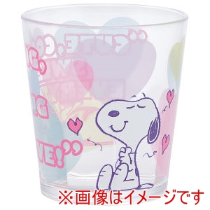 スケーター SKATER スケーター スヌーピー アクリル コップ 280ml クリアハート KSA4J