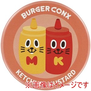 スケーター SKATER スケーター バーガーコンクス ケチャッピー マスタッピー 缶バッジ ZCB76
