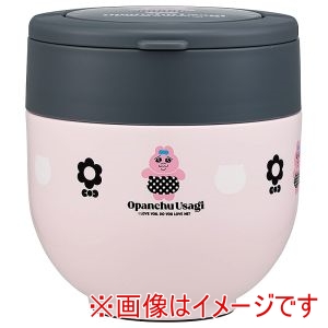 スケーター SKATER スケーター おぱんちゅうさぎ 折りたたみハンドル付き ランチジャー 540ml LDNO6