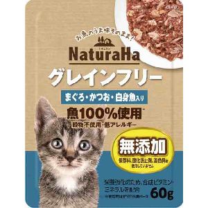 マルカン MG マルカン ナチュラハ グレインフリー まぐろ かつお 白身魚入り 60g 猫 キャットフード ウェット