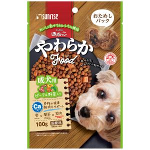 マルカン MG マルカン ゴン太の ほねっこ やわらかフード ビーフ 野菜入り 成犬用 おためしパック 100g 2371420