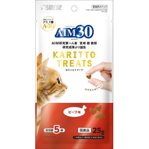 マルカン MG マルカン AIM30 カリッとトリーツ ビーフ味 5g×5袋 MG